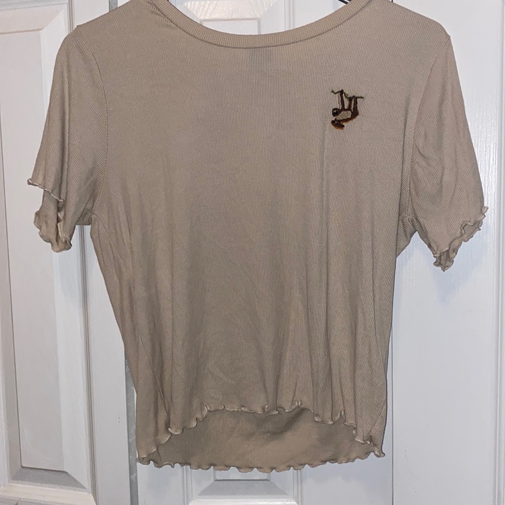 Wild Fable XL Sloth Ribbed Tee